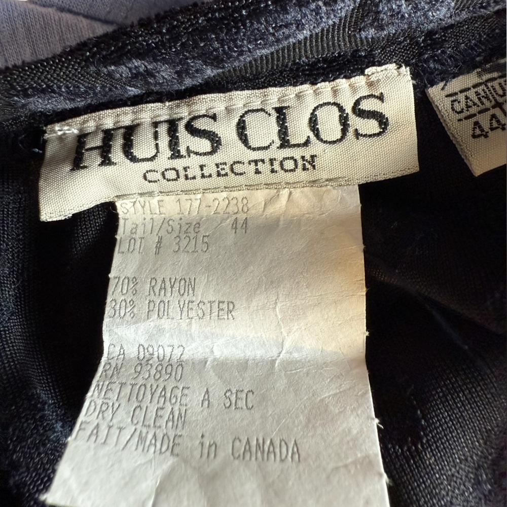Huis Clos Collection Floral Jacquard Maxi Skirt Set Black Velvet Size 12 - Picture 6 of 11